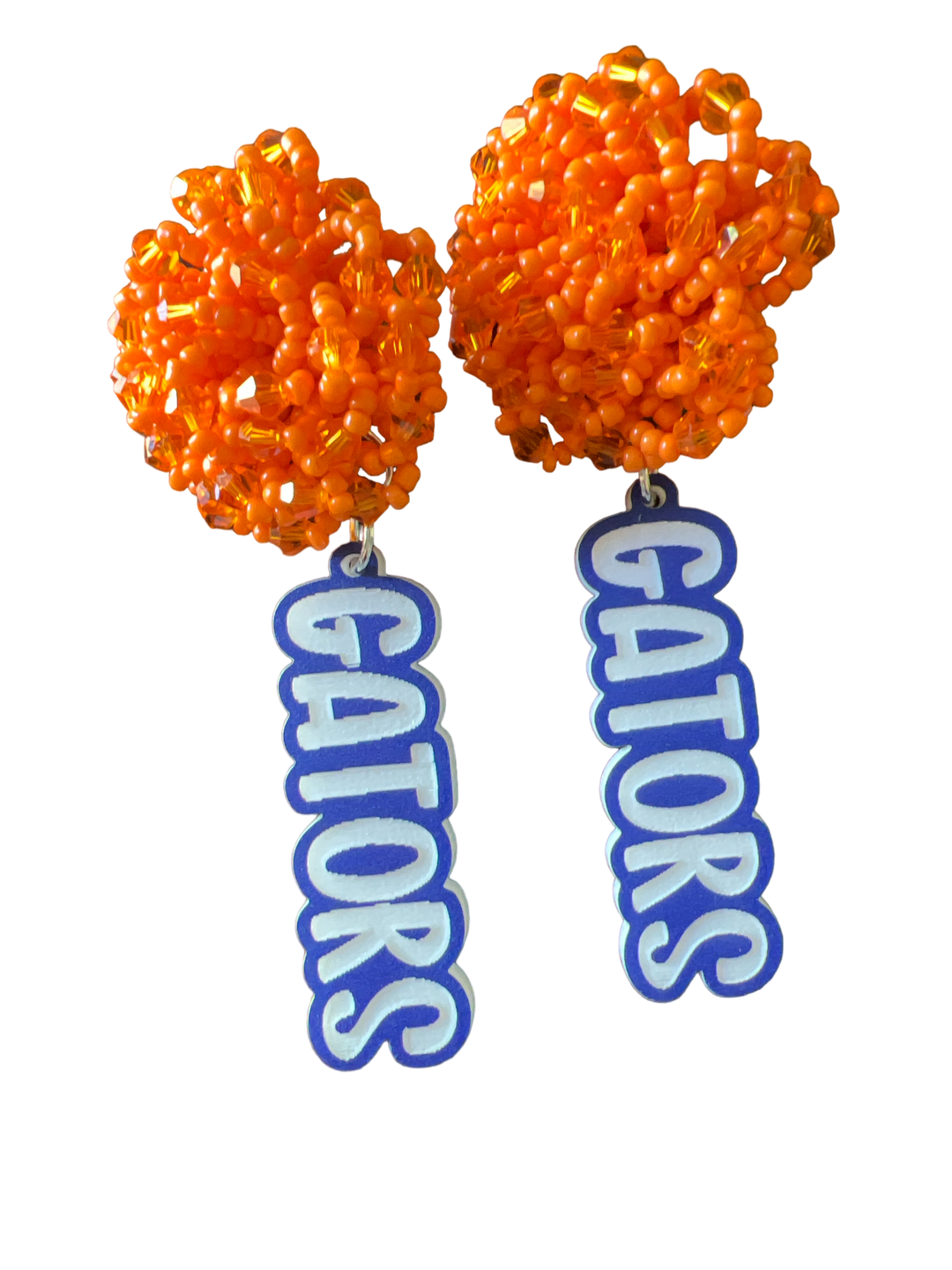 FLORIDA GATORS EARRINGS University of Florida Earrings , Beaded Earring