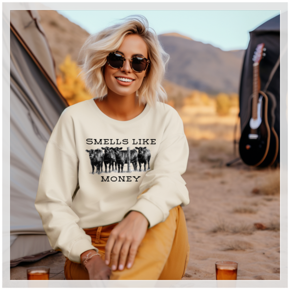 Smells Like Money Crew Neck Sweatshirt