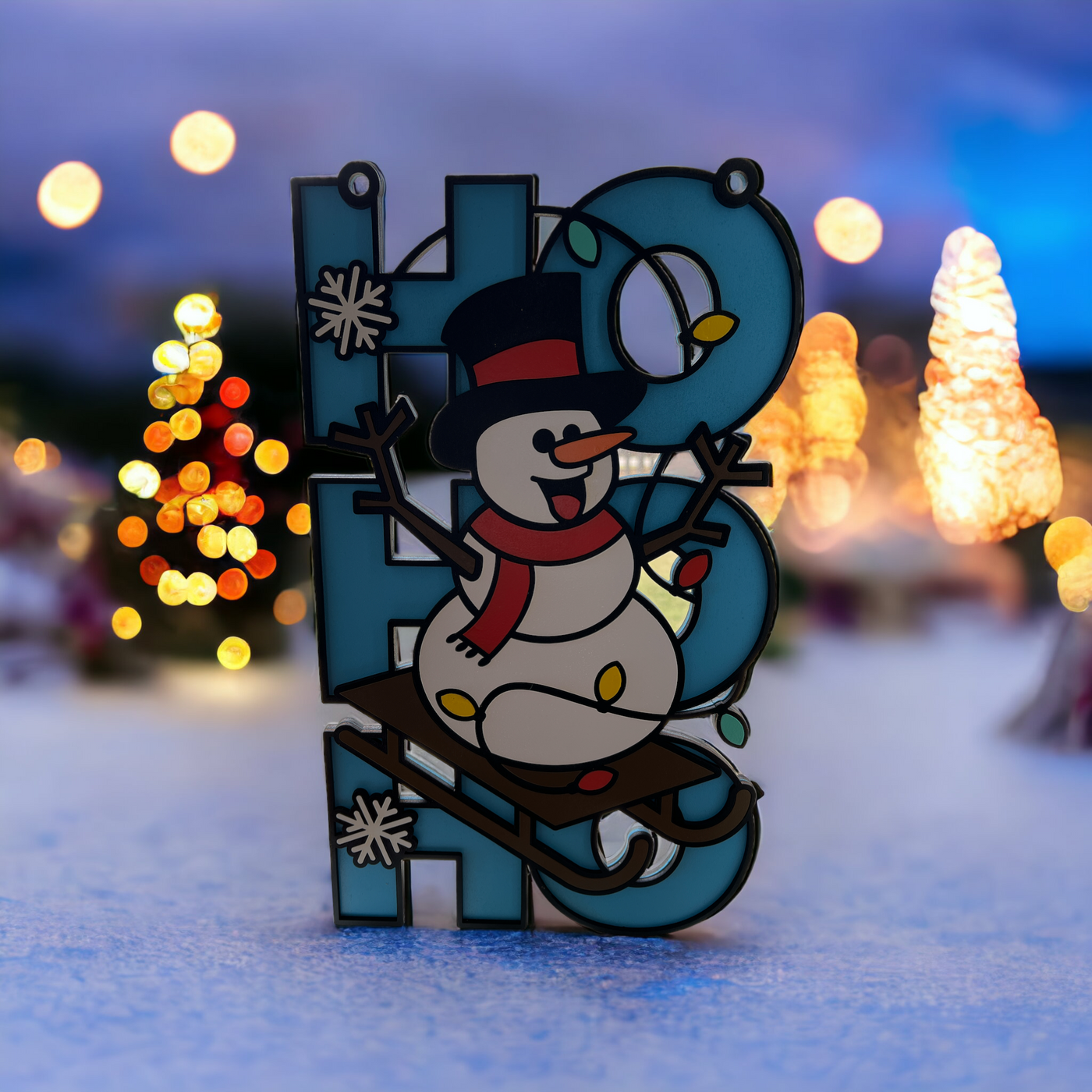 Ho Ho Ho Collection - Snowman Door Hanger Sign